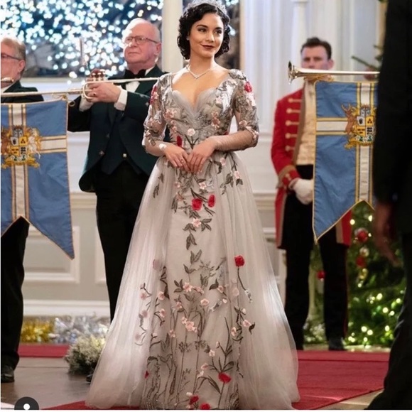 Mac Duggal Couture - 20125D Floral Embroidered Dress With Overskirt - Picture 6 of 8